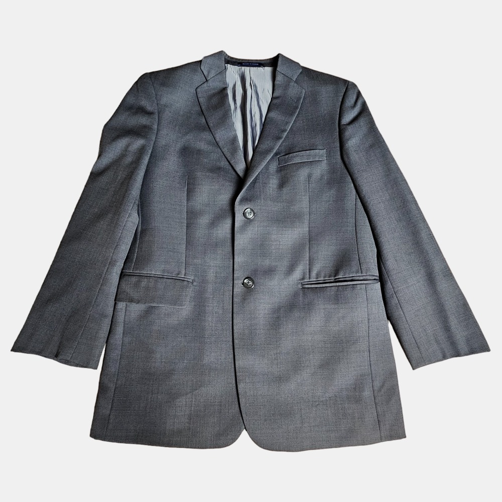 Joseph Abboud Wool Two-Button Sport Coat Blazer Suit Jacket Lined Boys 18R Gray